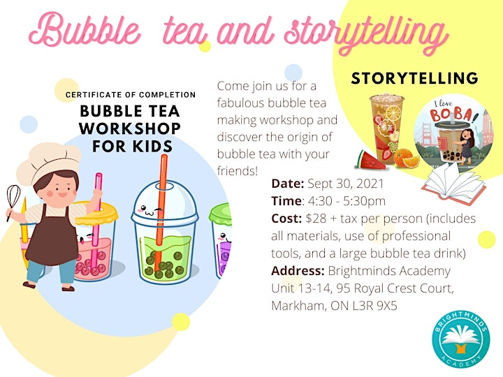 
		Bubble Tea Making and Storytelling Workshop for Kids (In-person event) image
