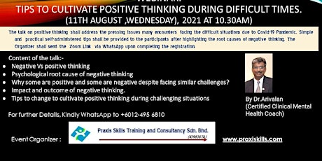 Tips to Cultivate Positive Thinking During Difficult Times primary image