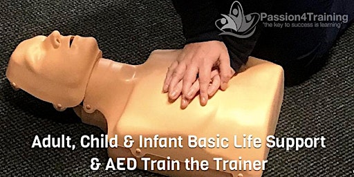 Primaire afbeelding van Basic Life Support & the safe use of an AED Healthcare Train the Trainer