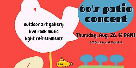 Art auction and live concert in the DANI Patio with ‘The Rockin Krolik’ primary image