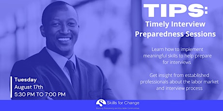 T.I.P.S (Timely Interview Preparedness Sessions) primary image