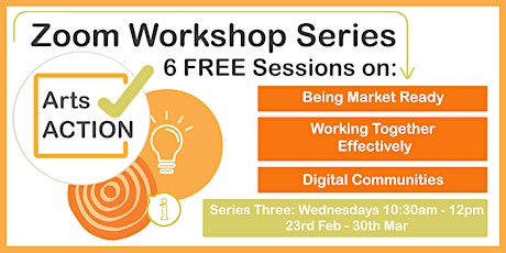 ArtsACTION Series Three | Wednesdays 10.30am-12noon | 23 Feb - 30 Mar 2022 primary image