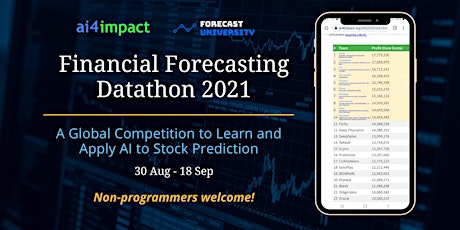 Imagem principal do evento FORECAST UNIVERSITY Financial Forecasting Datathon 2021