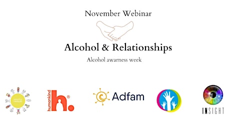November Webinar: Alcohol & Relationships (Alcohol awareness week) primary image