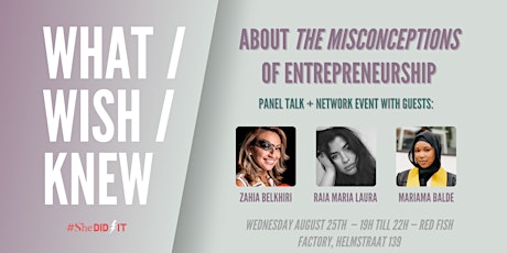 Imagem principal do evento What I wish I knew : the misconceptions about entrepreneurship