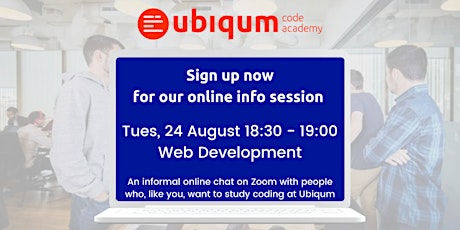 Imagen principal de Ubiqum Web Development Info Session — August