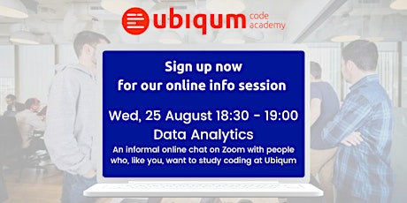 Imagen principal de Ubiqum Data Analytics Info Session — August