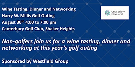Hauptbild für Wine Tasting and Dinner for Non-Golfers at CFA Cleveland Golf Outing