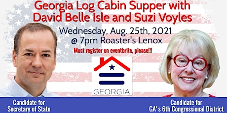 Georgia Log Cabin Dinner - Wed, Aug 25th at 7pm! primary image