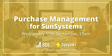 Purchase Management for SunSystems
