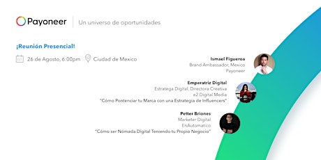 Reunión Presencial | Meetup de Emprendedores y Autonomos con Payoneer primary image