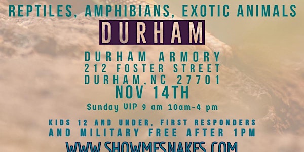 Show Me Reptile & Exotics Show (Durham, NC)