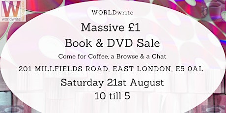 WORLDwrite Hackney £1 Book and DVD Sale primary image