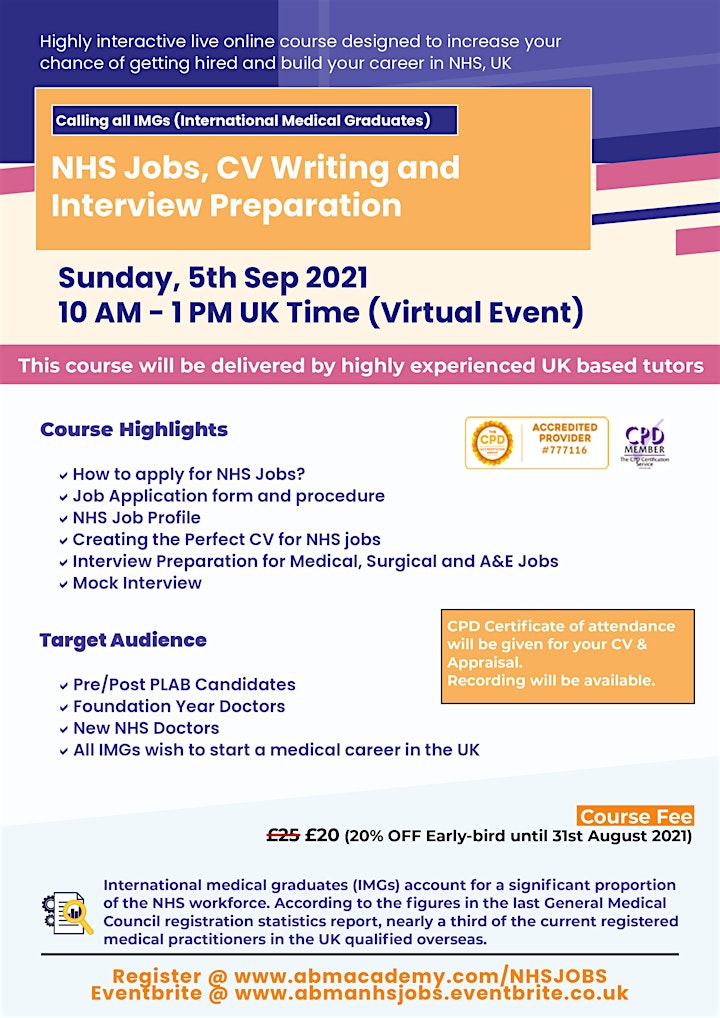 
		NHS Jobs, CV Writing and Interview Preparation image
