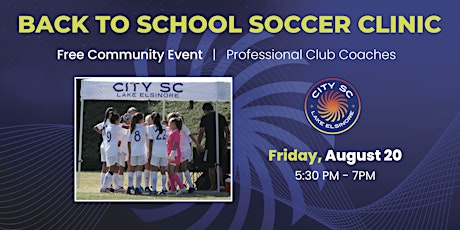 Back To School Soccer Clinic - Free Event primary image