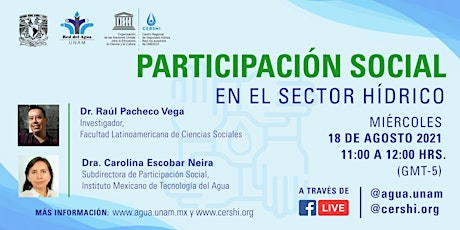 Webinar -  Participación Social en el Sector Hídrico
