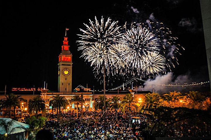 NYE 2022 - LIVE FIREWORKS ON THE EMBARCADERO - OPEN BAR image