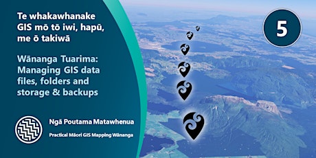 Wānanga Tuarima: Managing your GIS data files, folders, storage & backups primary image