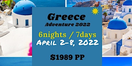 Greece Adventure 2022 tickets