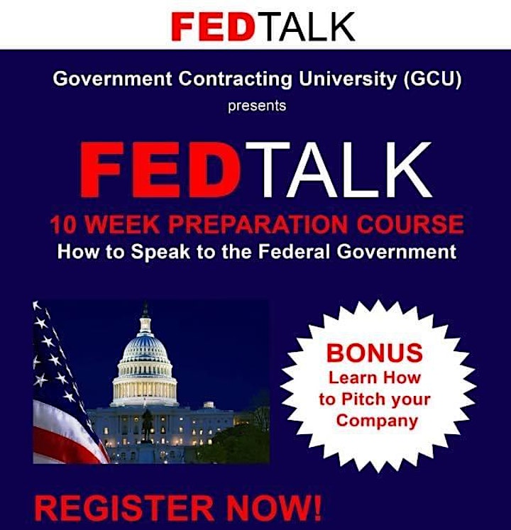 
		GOVERNMENT CONTRACTING VIRTUAL 10-WEEK FEDTALK COURSE image

