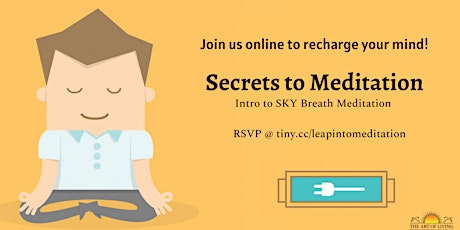 Secrets to Meditation - An Introduction to SKY Breath Meditation (USA) primary image