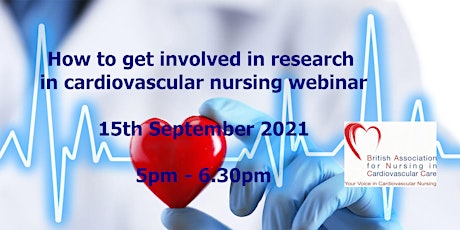 How to get involved in research in cardiovascular nursing webinar. primary image