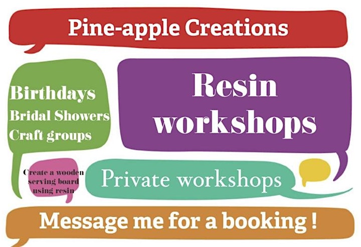 Resin workshop for beginners for adults (Bucklands community centre) image