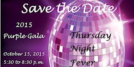 2015 Purple Gala "Thursday Night Fever" primary image