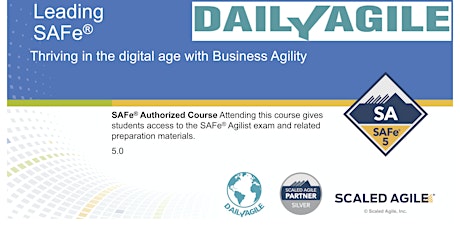 Virtual! Leading SAFe 5.1 Certification Training By DailyAgile primary image