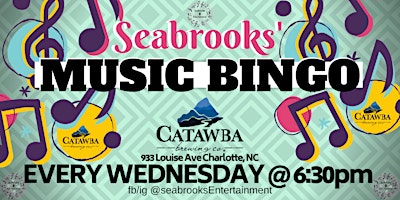 Music Bingo @ CATAWBA BREWING!!