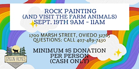 Rock Painting and Open Hours at the Farm