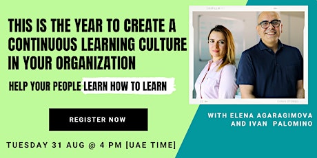 Masterclass: Create a continuous learning culture in your organization primary image