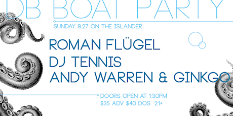 [dB2015 Boat Party] ROMAN FLUGEL (dj) DJ TENNIS (dj) ANDY WARREN (dj) GINGKO (dj)