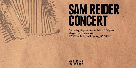 Sam Reider Concert primary image