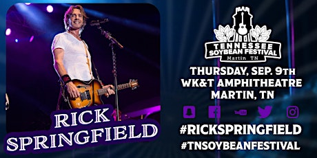 Rick Springfield at the 2021 Tennessee Soybean Festival