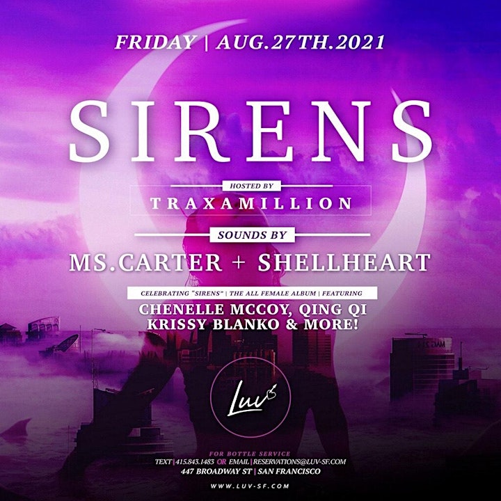 SIRENS @ LUV - Hosted by Traxamillion image