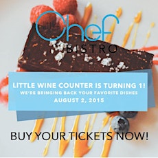 Little Chef Bistro Dinner: Little Wine Counter 1 year Anniversary! primary image