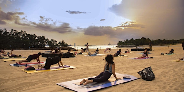 Sunset Yoga by the Beach