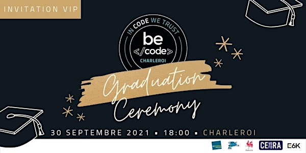 Invitation VIP Graduations BeCode Charleroi