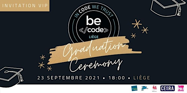Invitation VIP Graduation BeCode Liège