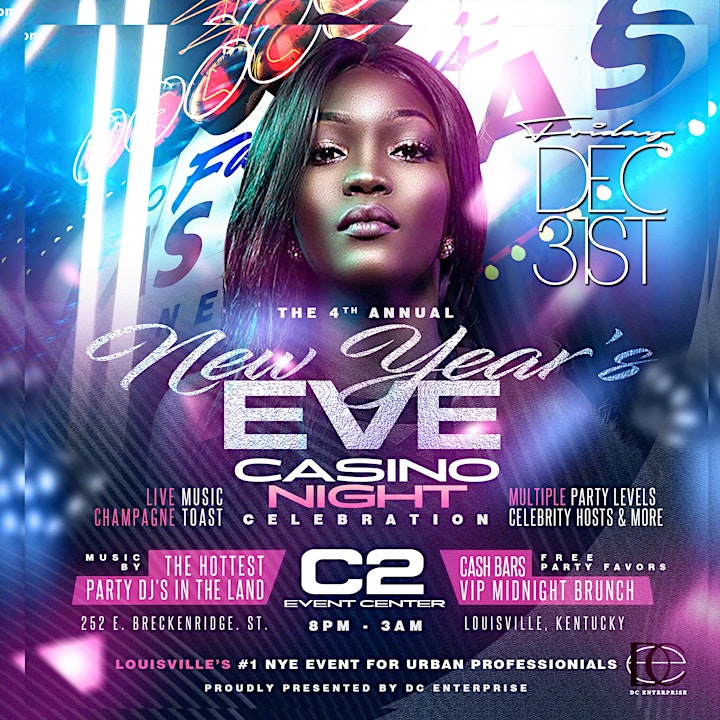 <br />
		4th ANNUAL 2021 NEW YEAR’S EVE CASINO NIGHT CELEBRATION – Louisville, KY image<br />

