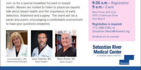 Let's Talk Breasts- Sebastian River Medical Center Women's Health Event primary image