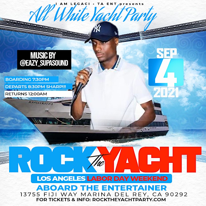 ROCK THE YACHT LOS ANGELES 2021 LABOR DAY WEEKEND  ALL WHITE YACHT PARTY image