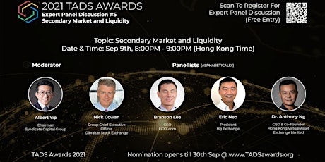 TADS Awards : Expert Panel Discussion #5 – Secondary Market and Liquidity