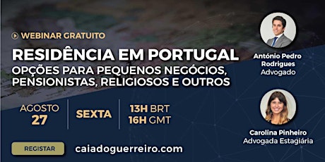 Imagem principal de Webinar: Residência em Portugal através dos Vistos D2 e D7