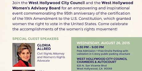 West Hollywood Women's Equality Day primary image