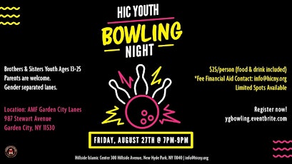 HIC Youth Group Bowling Night primary image