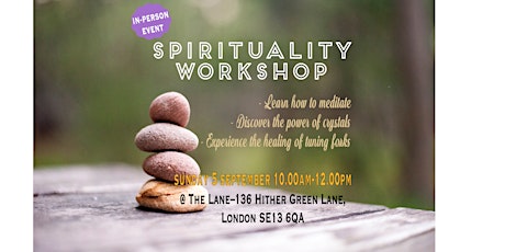 Spirituality Workshop (meditation/crystals/sound) primary image