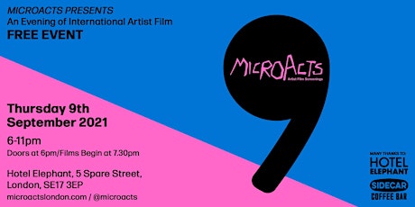 MicroActs 9 • An Evening of International Artist Film primary image