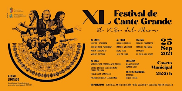 XL FESTIVAL DE CANTE GRANDE EL VISO DEL ALCOR